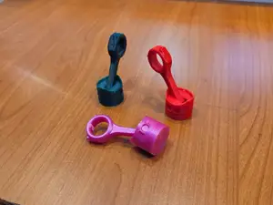 Print-in-place Piston+Rod keychain V2