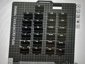 Metric and Standard Wrench Organizer