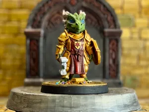 Balasar The Golden Scale -chibi Dragonborn Paladin