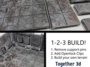 Sci fi tiles - patterned