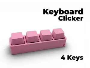 The Quad Clicker: 4-Key Mechanical Fidget Keychain