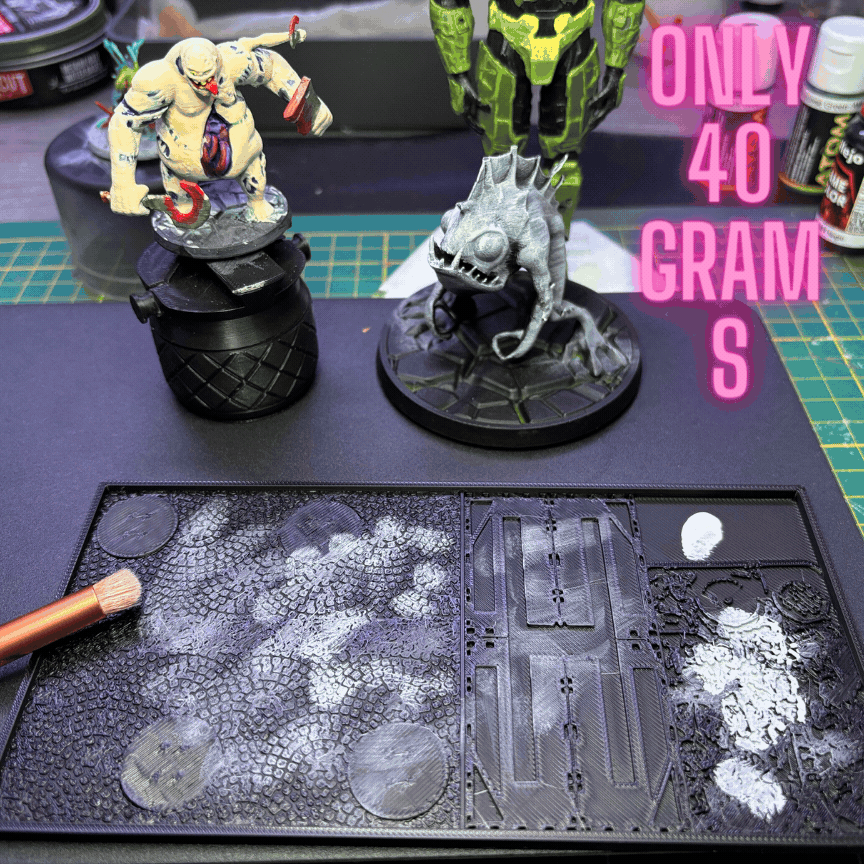 Texture plate for drybrush technique 