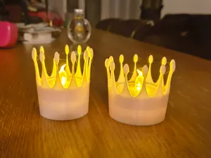King & Queen Tealight Holders – Royal Set