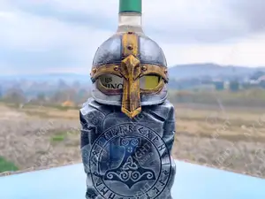 The Fallen Viking – Norse Helmet Wine Holder