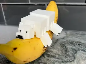 Articulated Minecraft Polar Bear