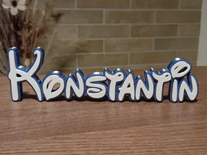 Disney Name Sign Konstantin