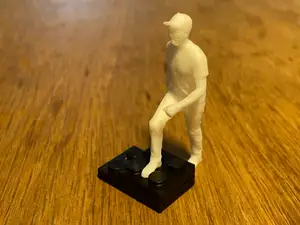 Kleiner treppensteigender Mann