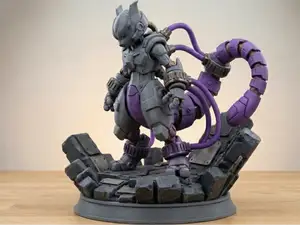 Armored Mewtwo Diorama