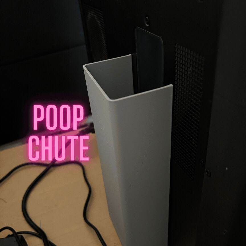 Magnetic poop chute Bambu X1- P2S - P1S -  H2C/D/S