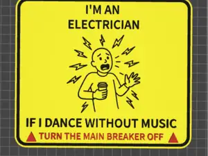funny sign electrician