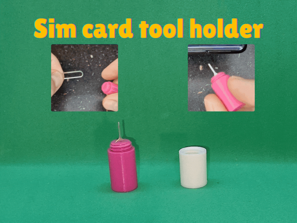 Sim card ejecting tool holder