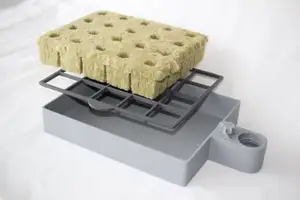 Auto filling rockwool seed starter