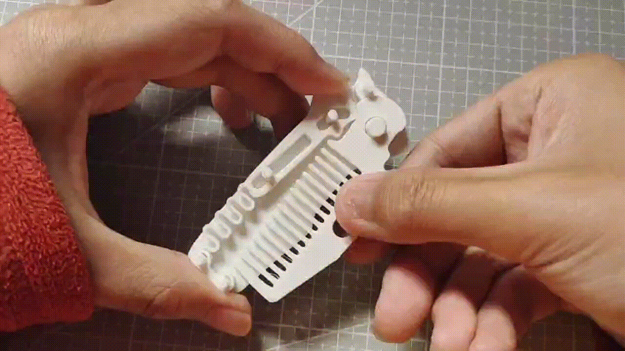 Folding comb V2 Fully Printable
