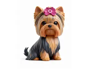 Yorkshire Terrier Long Fur Figurine – Yorkie