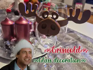 Elch Glas Aufsatz – Christmas Vacation