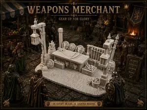 Weapons Merchant – Medieval Market Stall
