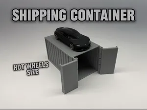 Mini Shipping Container for Hot Wheels