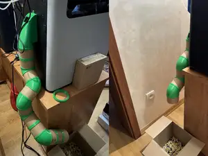 Modular Spool Cardboard Poop Chute for H/P Series