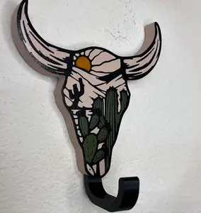 Southwestern Cow Skull Coat Hanger Interchangeable