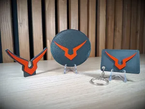 Code Geas Lelouch Logo Stand + Keyring + Coaster !