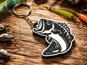 fishing lovers keychain