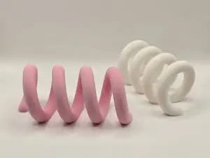 Retro Spiral Sculptural Decor Stand