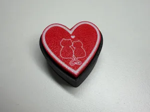Valentine's day heart shaped fidget clicker cats