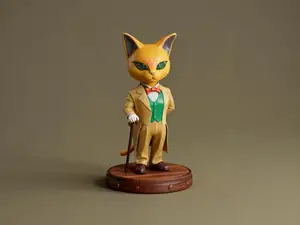 猫男爵-猫的报恩-宫崎骏动漫电影周边吉卜力-儿童涂色玩具