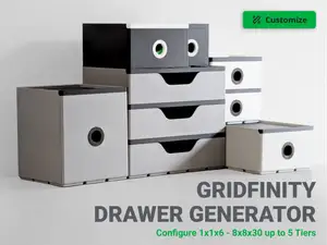 Gridfinity Modular Drawer Generator