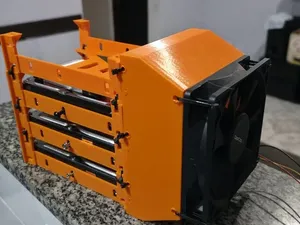 3.5” Hard Drive Rack with Fan Air Duct