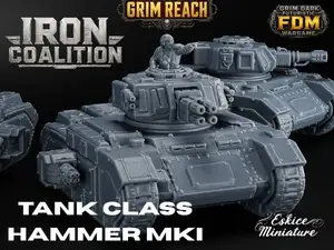 Tank classe Hammer MKI - 32mm grim dark futur