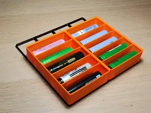 Gridfinity 18650 and 21700 battery storage