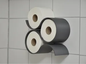 Minimalistic Toilet Paper Holder (3 Rolls)