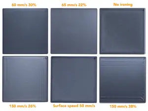 Ironing Recommended Settings Calibration Test