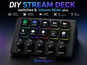 DIY Stream Deck,  switches  & Volume Mixer