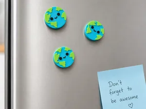 Earth Magnet - Small Fridge / Locker Magnet
