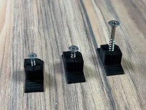 Halter für Holzschrauben für Akustikpaneele