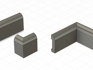 Bullnose Architrave 1:12 Scale