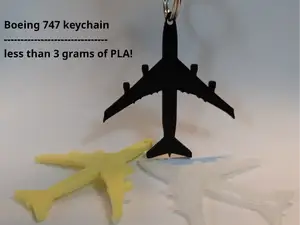 Boeing 747 keychain