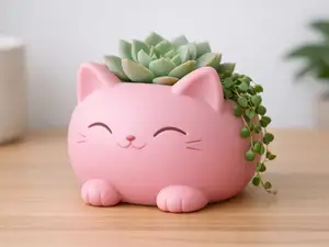 可爱猫花盆