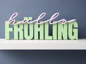 00138 Schriftzug hallo FRÜHLING