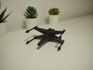 Mechanical X-Wing Fighter Jet Model