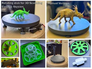 Rotating disk for 3D scanning - Manual & Electric