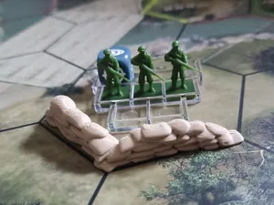 Sandbags for Company of Heroes Board Game