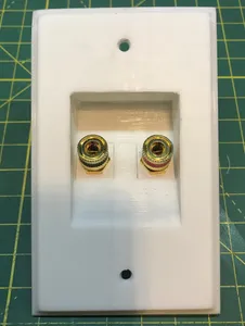 Banana Jack Inset Speaker Plate