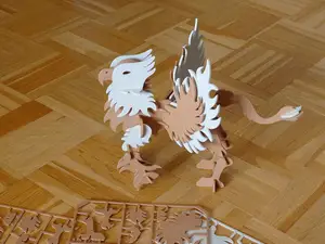 Legendary Mythical Griffin Model Assembly Kit Card