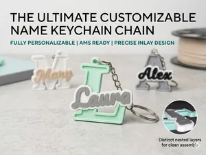 The Ultimate Customizable Name Keychain
