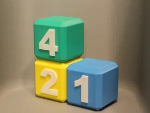幼儿、少儿、婴儿早教数字积木益智玩具、沙锤