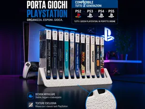 Porta Giochi PlayStation – PS2 PS3 PS4 PS5 blu ray