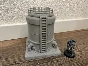Grimdark Reactor Tank Platform – Industrial 28mm 